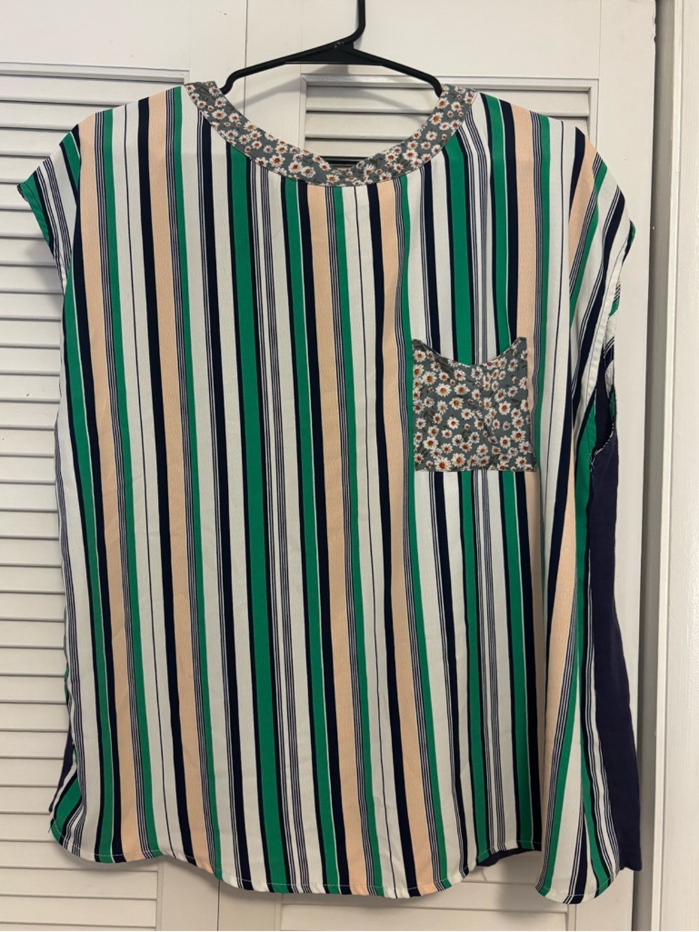 Flattering Striped and Floral Top